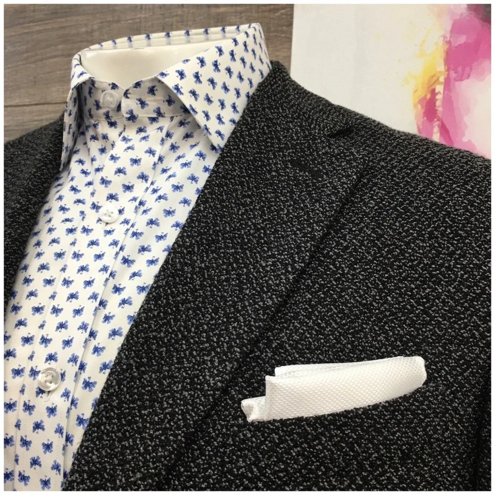 VESTIMENTA Mens Chunky‎ Knit Blazer Sport Coat Casual Jacket 42L Classic Suit